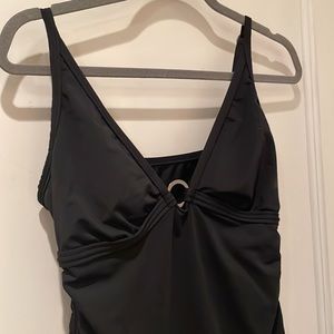 Sexy Black Halter Two-Piece Top